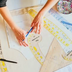 Dritz Design Ruler Trio, 3 Sewing Rulers, Clear