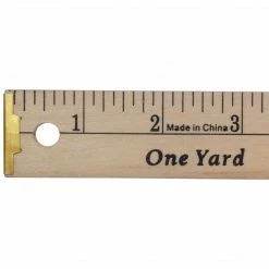 Dritz Wood Yardstick With Metal Tips