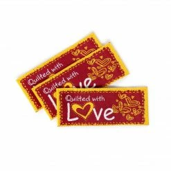 Dritz Sew-on Woven Quilt Labels, Assorted, 9 Pc Lettering & Embellishments 13 Dritz Sew-on Woven Quilt Labels, Assorted, 9 Pc Lettering & Embellishments