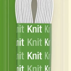 Dritz Elastics 3/8" Knit Non-Roll Elastic, White, 2 Yd
