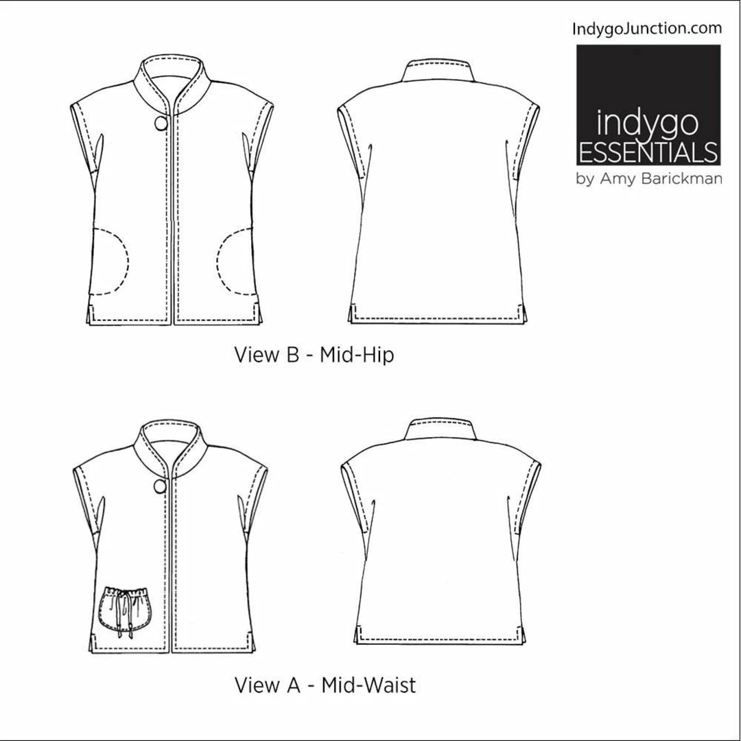 Indygo Junction Mandarin Vest Pattern Apparel 5 Indygo Junction Mandarin Vest Pattern Apparel