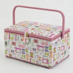 Dritz Rectangular Sewing Basket, XL Sewing Baskets & Storage