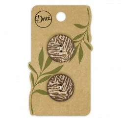 Dritz Sustainable Coconut Round Button, 23mm, 2 Pc Buttons & Cover Buttons