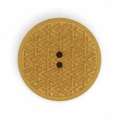 Dritz Recycled Hemp Geometric Round Button, 28mm 33 Dritz Recycled Hemp Geometric Round Button, 28mm