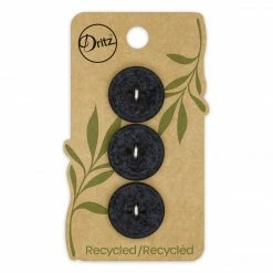 Dritz Recycled Cotton Round Stitch Button, 20mm, 3 Pc Buttons & Cover Buttons 44 Dritz Recycled Cotton Round Stitch Button, 20mm, 3 Pc Buttons & Cover Buttons