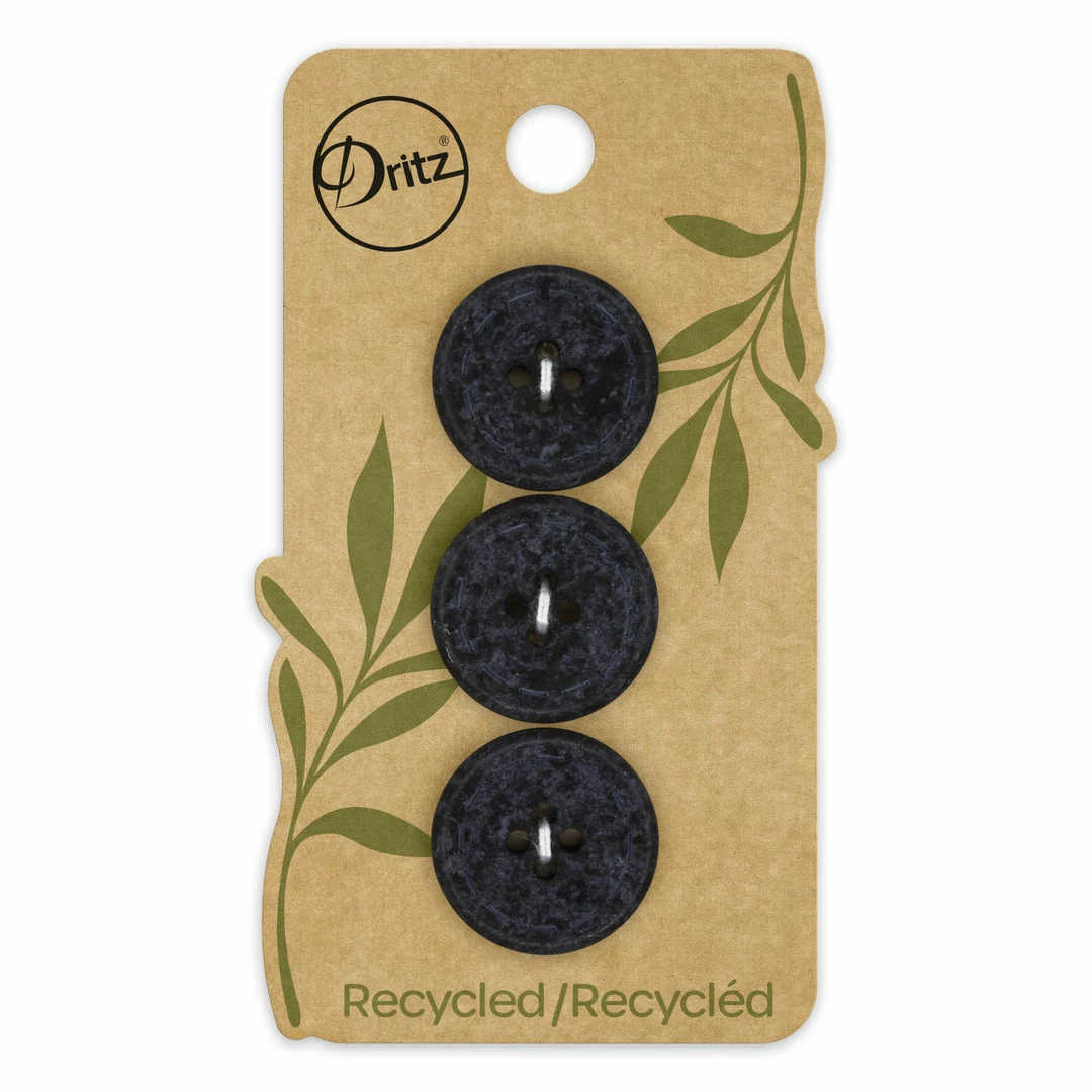 Dritz Recycled Cotton Round Stitch Button, 20mm, 3 Pc Buttons & Cover Buttons 17 Dritz Recycled Cotton Round Stitch Button, 20mm, 3 Pc Buttons & Cover Buttons