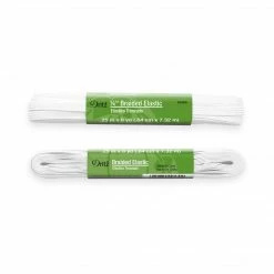 Dritz 1/4" Braided Elastic, White