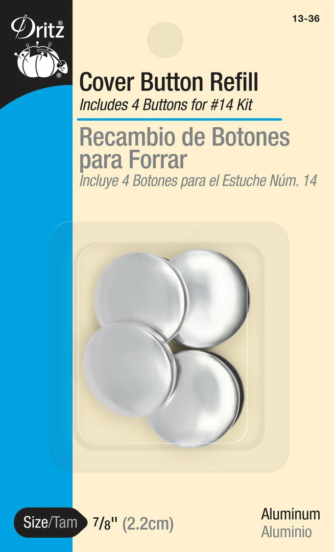Dritz Buttons & Cover Buttons Cover Button Refill 6 Dritz Buttons & Cover Buttons Cover Button Refill