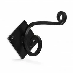 Dritz Wrought Iron Scroll Hook, Black