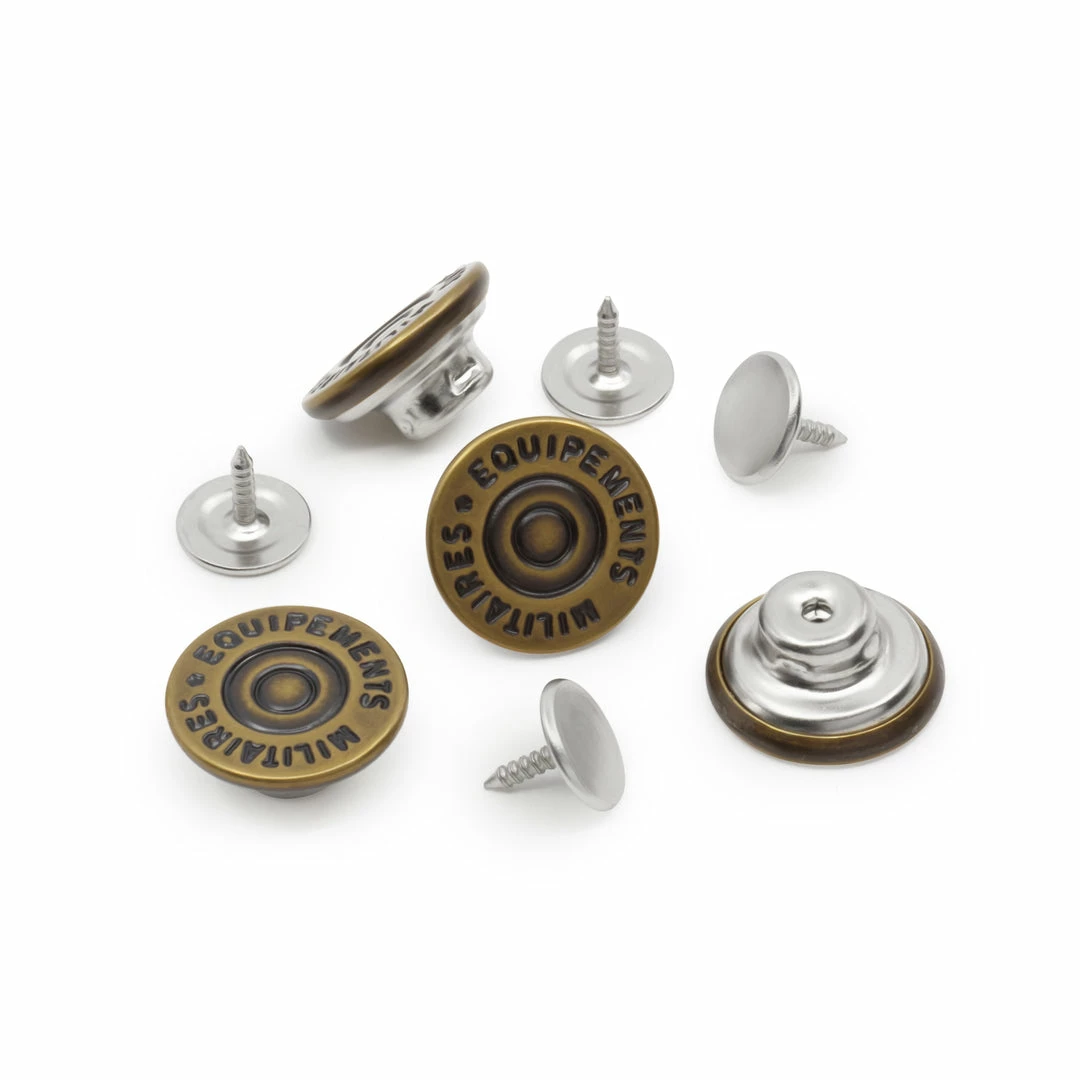 Dritz Buttons & Cover Buttons 5/8" Dungaree Buttons, 4 Pc 12 Dritz Buttons & Cover Buttons 5/8" Dungaree Buttons, 4 Pc