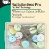 Dritz Pins & Accessories Flat Button Head Pins, Assorted, 50 Pc