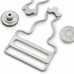 Dritz 1-1/4" Overall Buckles With No-Sew Buttons