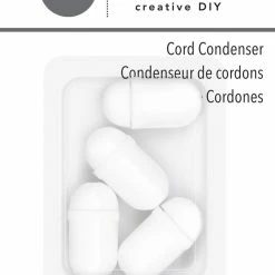 Dritz Cording & Accessories Cord Condensers, White, 4 Pc