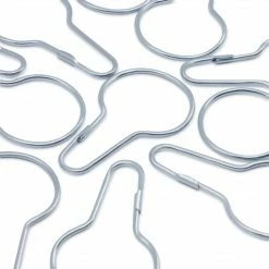 Dritz Shower Curtain Rings, Nickel, 12 Pc