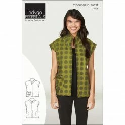 Indygo Junction Mandarin Vest Pattern Apparel