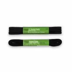 Dritz 1/4" Braided Elastic, Black Elastics
