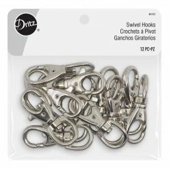 Dritz Bulk Notions Swivel Hooks, 12 Pc 21 Dritz Bulk Notions Swivel Hooks, 12 Pc