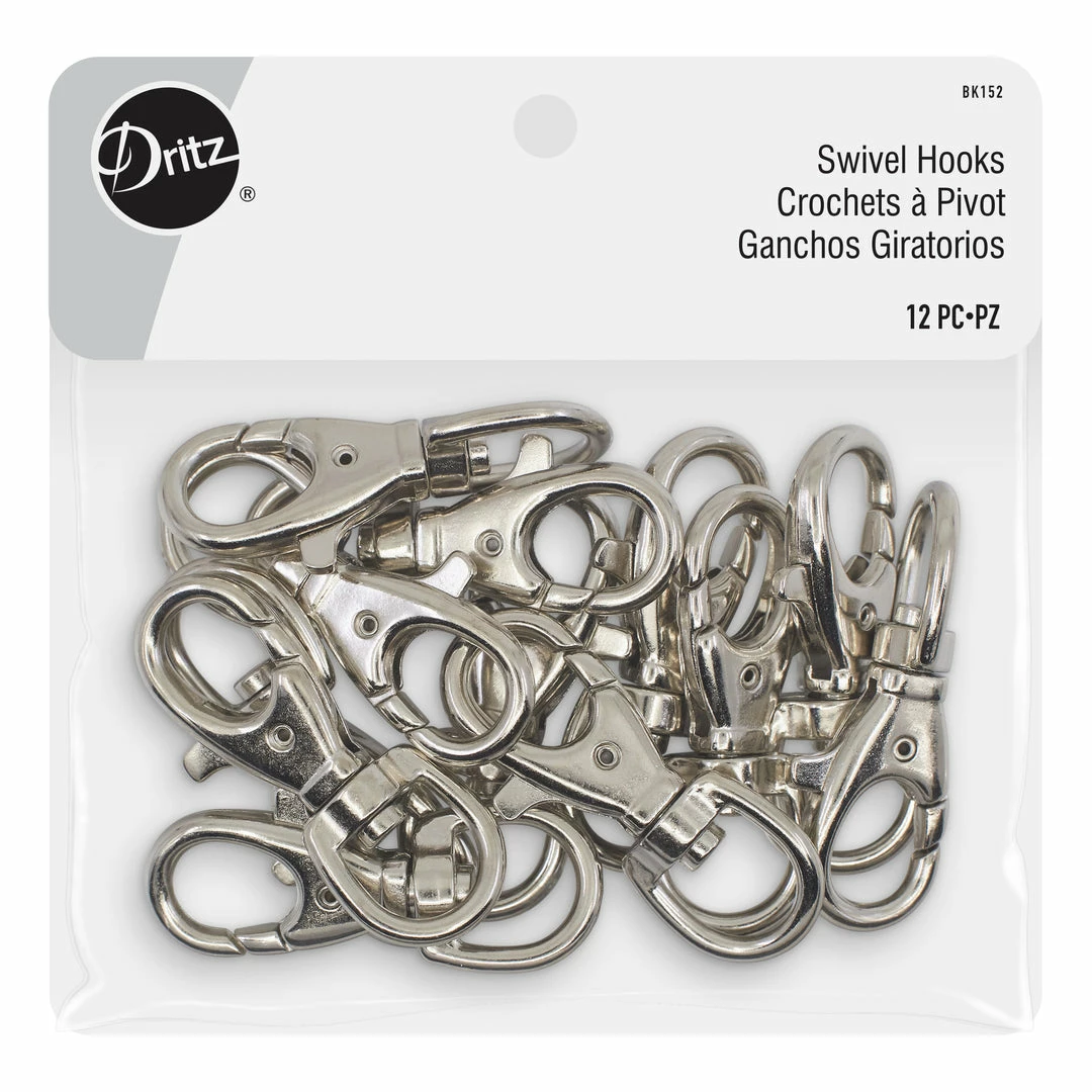 Dritz Bulk Notions Swivel Hooks, 12 Pc 9 Dritz Bulk Notions Swivel Hooks, 12 Pc