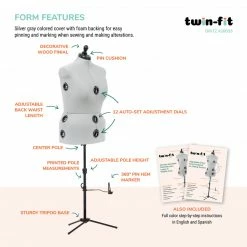 Dritz Twin-Fit Adjustable Dress Form Dress Forms