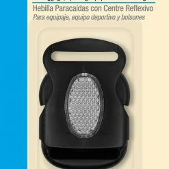 Dritz Buckles 1-1/2" Parachute Buckle With Reflective Center, Black