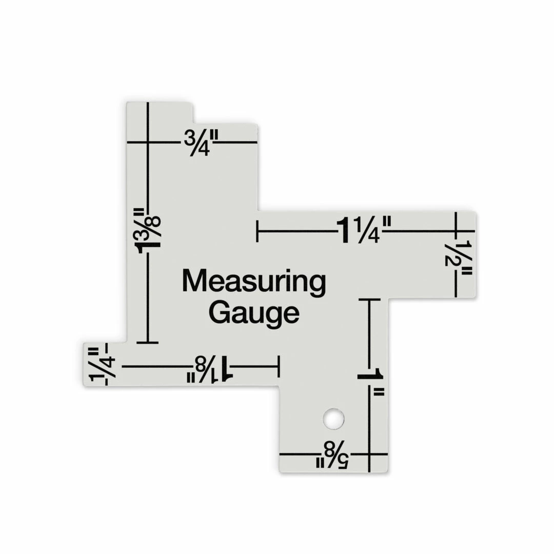 Dritz Quilting Accessories Measuring Gauge, 1/8"-2" Markings 6 Dritz Quilting Accessories Measuring Gauge, 1/8"-2" Markings