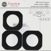 Dritz 1-9/16" Square Curtain Grommets, Matte Black, 8 Sets Curtain Grommets & Rings