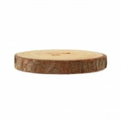 Dritz Buttons & Cover Buttons Sustainable Wood Grain Round Button, 30mm, Light Brown