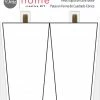 Dritz Furniture Legs & Feet Tapered Square Bun Feet, Natural, 2 Pc