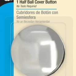 Dritz Half Ball Cover Buttons, Nickel Buttons & Cover Buttons