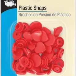 Dritz Plastic Color Heart Snaps, 12 Sets 20 Dritz Plastic Color Heart Snaps, 12 Sets