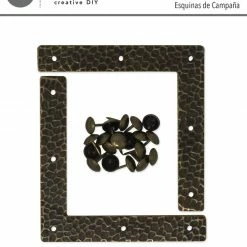 Dritz Textured Campaign Corners, Large, 4 Pc