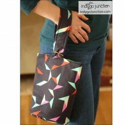 Indygo Junction Flying Geese Quilted Wristlet Pattern