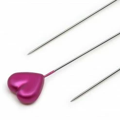 Dritz Pins & Accessories 2-1/8" Heart Pearlized Pins, Assorted, 35 Pc