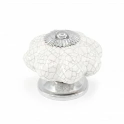 Dritz Hooks & Knobs Ceramic Scallop Knob