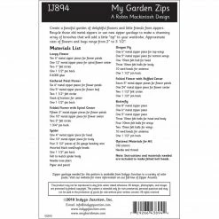 Indygo Junction Purses & Accessories My Garden Zips Pattern, PDF Download