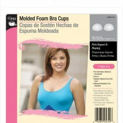 Dritz Molded Foam Bra Cups, White Bra Cups & Enhancers