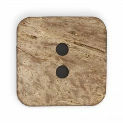 Dritz Sustainable Coconut Square Button, 35mm, Multicolor Print Buttons & Cover Buttons