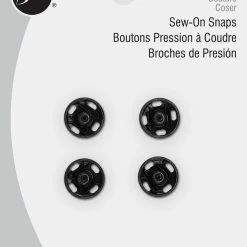 Dritz Sew-On Snaps, 4 Sets, Size 3