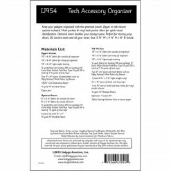 Indygo Junction Tech Accessory Organizer Pattern, PDF Download