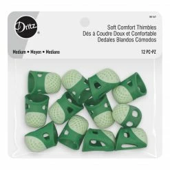 Dritz Soft Comfort Thimbles, 12 Pc 16 Dritz Soft Comfort Thimbles, 12 Pc