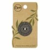 Dritz Buttons & Cover Buttons Recycled Coconut Round Button, 28mm, Brown