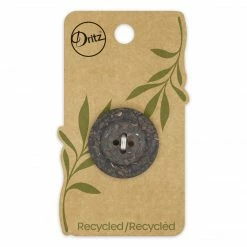 Dritz Buttons & Cover Buttons Recycled Coconut Round Button, 28mm, Brown