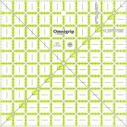 Omnigrid Non-Slip Square Ruler, Neon