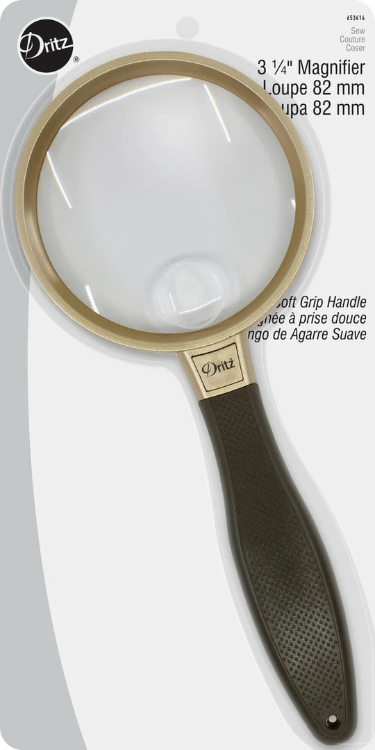 Dritz Scissors & Tools 3-1/4" Ergonomic Handle Magnifier 3 Dritz Scissors & Tools 3-1/4" Ergonomic Handle Magnifier
