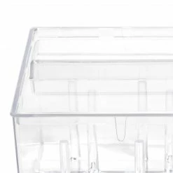 Dritz Machine Accessories Thread Box For Spools And Bobbins, Clear