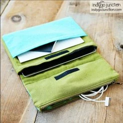 Indygo Junction Quilted Chevron Travel Tech Pouch Pattern, PDF Download Purses & Accessories