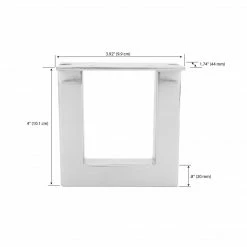Dritz Industrial Metal Legs, Nickel, 2 Pc Furniture Legs & Feet