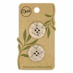 Dritz Recycled Polyester Round Button, 23mm, 2 Pc