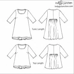 Indygo Junction Gathered Back Top & Tunic Pattern