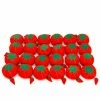 Dritz 2-3/4" Tomato Pin Cushion With Strawberry Emery Pins & Accessories